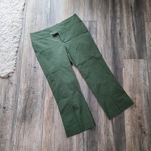 Army Green Pedal Pusher Pants